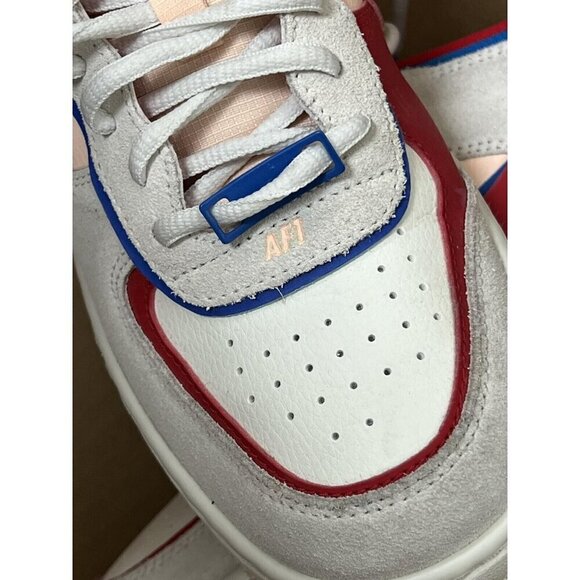 Nike Women's Shoes Air Force 1 Shadow Sail White Red  Blue Size 8 - Picture 11 of 16